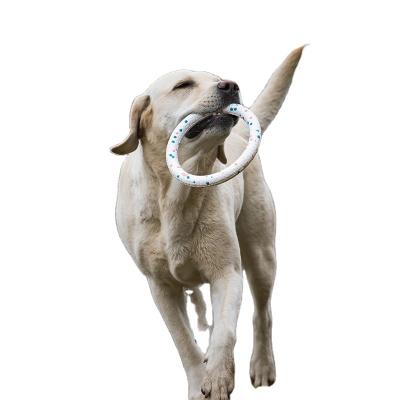 China Etpu Material Customized Viable Indestructible Pet Toy Dog Toy Dog Toy Bite Ring for sale