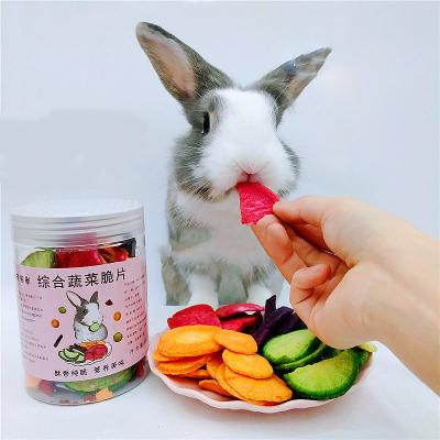 China Dutch Snacks 100g Rabbit Pork Dried Vegetables Hamster Snacks Wholesale Viable Rabbit Chinchilla Food for sale