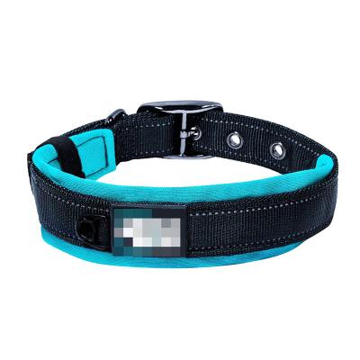 China Reflective Dog Collar Heavy Duty Adjustable Reflective Waterproof Pet Collar for sale