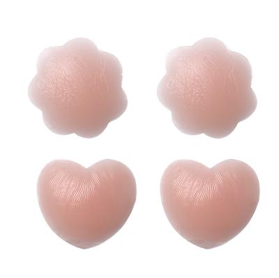 China Anti-bump Seamless Multiple Invisible Strapless Silicone Styles Ladies Breast Paste Self Adhesive Bra for sale