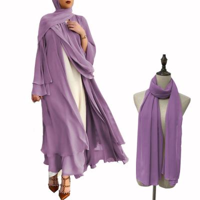 China Luxurious Gulf Muslim Abaya Long Robe Ladies Eid Muslim Borka 2021 Islamic Luxury Silk Open Abayas Dubai Men Women Polyester Turkey for sale