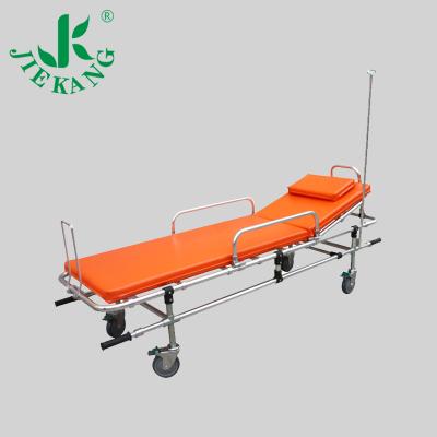 China Modren Aluminum Alloy Medical Emergency Patient Transfer Adjustable Wheeled Ambulance Stretcher for sale