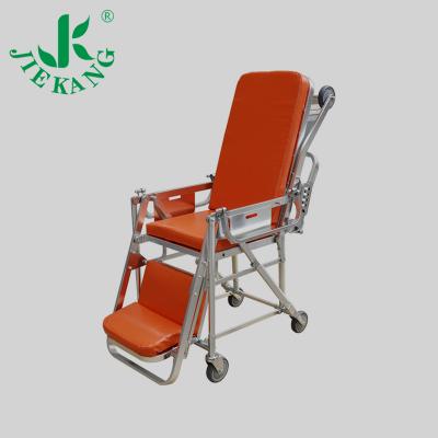 China Emergency Rescue Hospital Emergency Transfer Trolley Ambulance Patient Folding Stretcher Chair With CE Certificate for sale