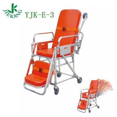 China Emergency Rescue Medical Rescue Device Low Position Transfer Aluminum Alloy Folding Chair Ambulance Patient Stretcher for sale