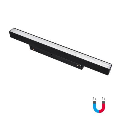 China 12W 48V LED Track Lighting System Industrial Linear PC Cover Spotlight Magnetic Rail for sale