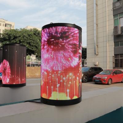 China Flexible LED Display Customized Full Color Curved Flexible LED Display Board With IP31 Certification for sale