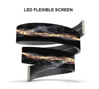 China Flexible LED Display P4 Indoor Fixed Advertising Cylindrical LED Display Screen 5 Year Warranty for sale