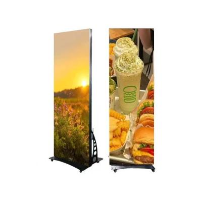 China LED Poster Display 64X64 Module Resolution LED Poster Display SMD2121 Chips Die Casting Aluminum Cabinet for sale