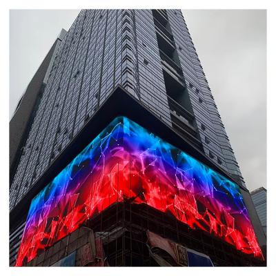 China Outdoor LED Film Screen Display Advertising Wall Panel for Big Video for sale