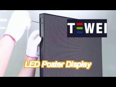 led poster display wifi control system display panels led poster screen ip40 for indoor