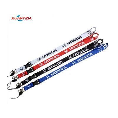 China Nylon Satin Polyester New Arrival Key Chain Lanyards For Honda for sale