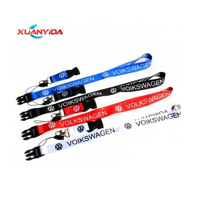 China Low Price Nylon Fast Shipping Custom Event Logo Volkswagen Lanyards for sale