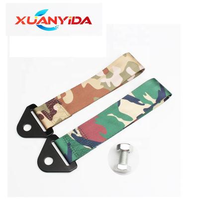 China Customized Latest Camouflage Auto Racing Nylon Tow Straps for sale