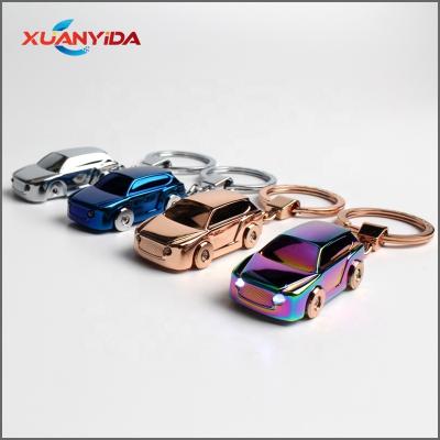 China New Arrival Car Zinc Alloy Metal LED Mitsubishi Key Chains For Nissan for sale