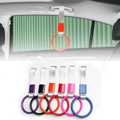 China Brief & Metro Single Bus Round Color Heart Shape Handle Straps Car Interior Pull Rings for sale