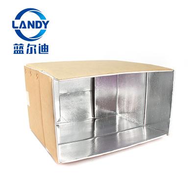 China Disposable Cheap 12x12 4x4 Thermal Insulated Shipping Box Kit For Frozen Food With Insulation for sale