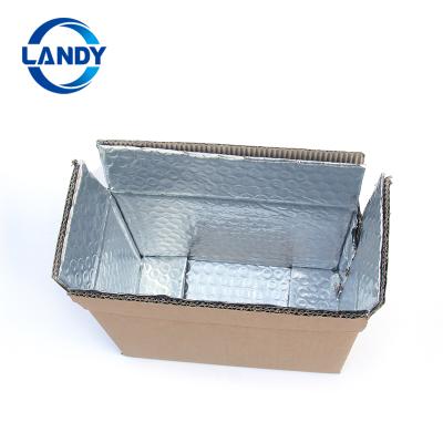 China Disposable Thermal Insulated Shipping Boxes Food 72 Hours Protect , Cold Insulated Shipping Box Liner for sale