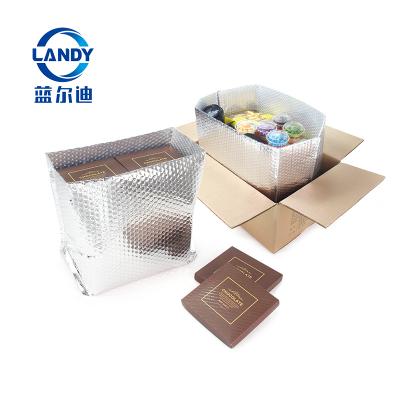 China Waterproof Thermal Insulated Cardboard Box Liners Bag , Cool Ice Insulated Box Liner 14x14x14 for sale