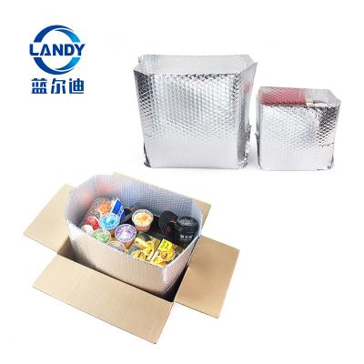 China Disposable Custom Thermal Insulated Cardboard Food Delivery Box For Frozen Food Packaging for sale