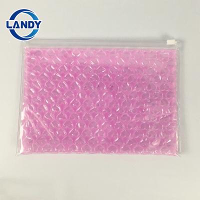 China Recyclable Holographic Gold Foil Air Bubble Bag Zip Lock Silver Small Bubble Bag Custom for sale