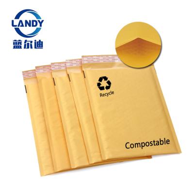 China Pouch / wallet certified custom compostable kraf bubble mailer colored paper bag for sale