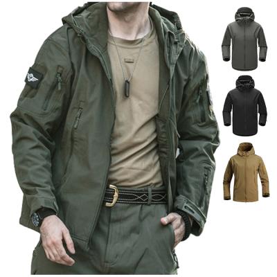 China New Custom Khaki QUICK DRY Outwear Breathable Wind Proof Plus Size Army Military Field Jackets For Men for sale