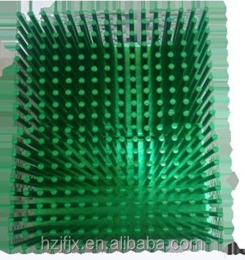 China Heatsink Custom Porcelain Green Anodized Led Down Light Housing Street Light Radiator Heat Fins for sale