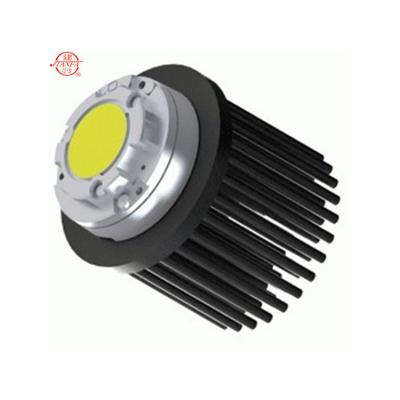 China Customized Round Black Aluminum Pin End Heat Sink Cold Forging With Diameter 70mm for sale