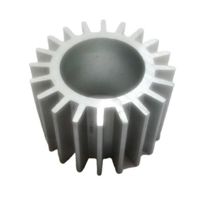 China Custom Aluminum Hollow Cut Fin Aluminum Cold Forged Aluminum LED Heatsink for sale