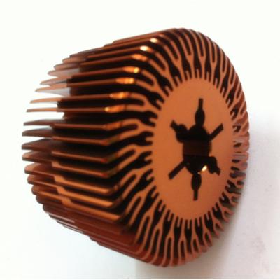 China Eco - Friendly Extruded Aluminum Copper Fan Heatsinks For Electronics for sale