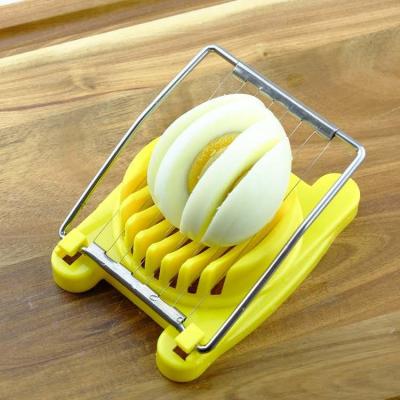 China Sustainable factory Stainless Steel Boiled Egg Vegetable Cheese Trendy Slicer Cutter Chopper Egg Slicer for sale