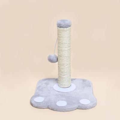 China Cats 40cm Cat Tree Scratching board Post Paw Shape Sisal Rope with Ball Cat Scratcher for sale