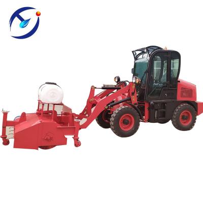 China Hoists China Mini Wheel Loader ZL08 With Sweeper For Sale By Cheapest Price for sale