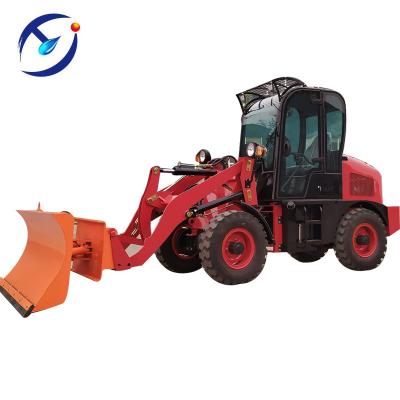 China Farms articulated mini wheel loader with snow blade for sale by cheap price for sale