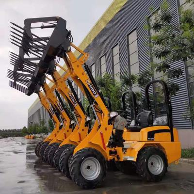 China Factory 0.8Ton Mini Wheel Loader Front End Loader With Cheaper Price for sale