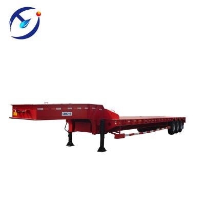 China Low Bed Truck Trailer 40Ton Semi Trailer For Sale In Bangladesh Market for sale