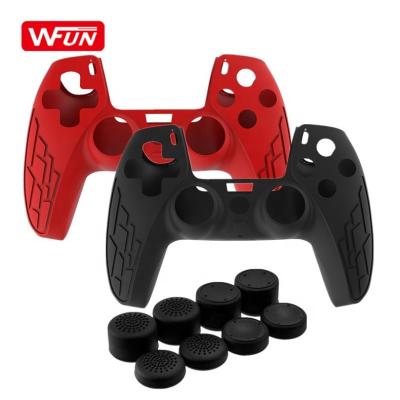 China Hot Good Quality Silicone PS5 Shell For Sony Playstation 5 PS5 Controller Protective Case Accessories Games for sale