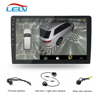 China IPS QLED Handsfree 9 Panel 10 Inch Android System 2 Din Universal GPS Navigation Auto Car DVD Player With 360 Panoramic Camera 4G Carplay for sale