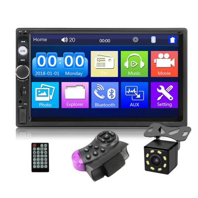 China 7 Inch HD 2 Din MP5 Player Car Stereo Radio HANDS-FREE 7 Inch With BT FM Steering Wheel Control Mirror Link for sale