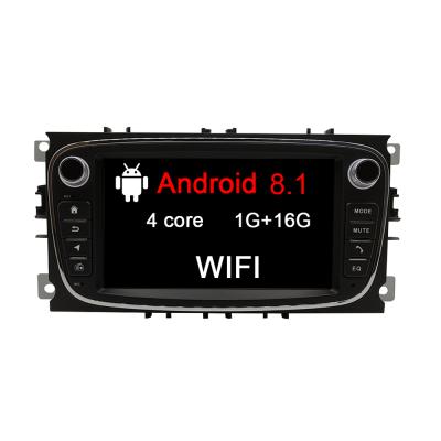 China For Car 7 Inch 2 Din Android 8.1 Car Multimedia Player GPS Radio Stereo Navigation For Ford Focus Mondeo 2009 -2011 Black C-Max S-Max for sale