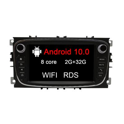 China For Car 7 Inch 8 Core 2+32G 2 Din Android 10 Car Radio GPS Navigation For Ford Focus Mondeo 2009 -2011 Black C-Max S-Max for sale