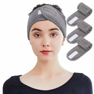 China 2020 cute custom designed spa headband women makeup facial yoga towel headband for women for sale