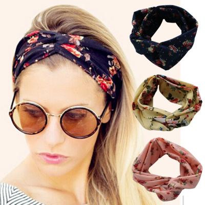 China Color Multifunctional Headband Ladies Turban Headwear Polyester Headband for sale