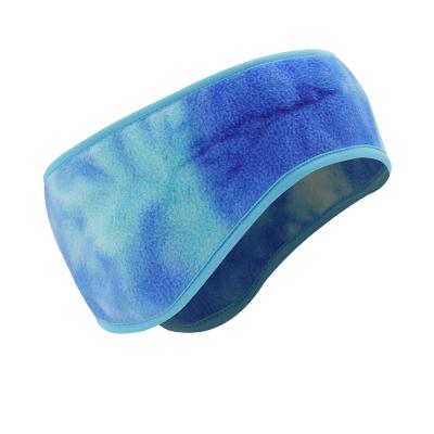 China Colorful Sports Fashion Tie Dye Crop Cross Headband Women Sport Yoga Headband for sale