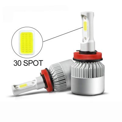 China Powerful super bright led lights 6000k 8000k aluminum h4 h7 h11 automotive parts head lights led car bulb for sale