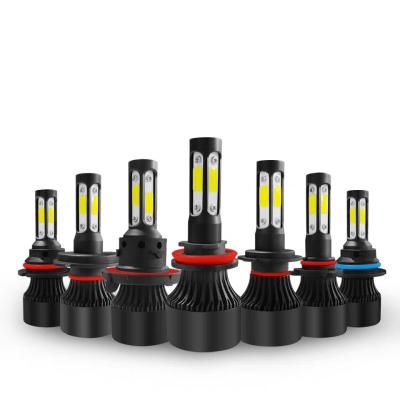 China Aluminum Auto Powerful Lighting System 4 Sides Lighting H4 COB X7S Car Bulbs 12v LED Car Headlight Led Headlight 48W for sale