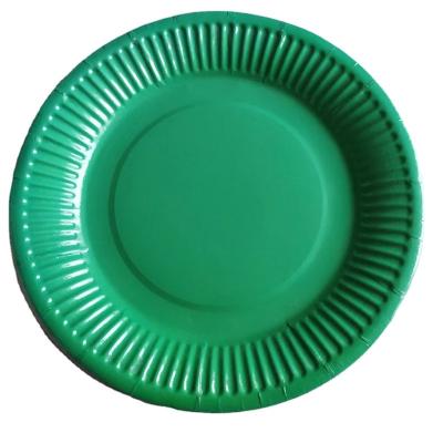 China Disposable Colorful Custom Paper Plates For Wedding Disposable Luxury Party Dishes for sale