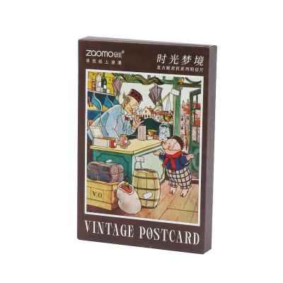 China Japan 45pcs Per Package Painting Mini Boxed Stickers Vintage Scrapbook Diary Sticker Diary Notebook DIY Label Card World Famous Decor for sale