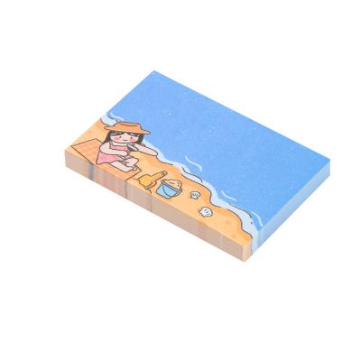 China Stationery self-adhesive wholesale cute cartoon printing paper sticky material kawaii ECO notes recyclable sticky notes set for sale