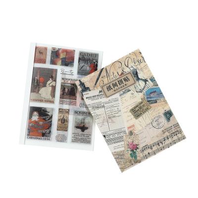 China Waterproof Vintage Handbook Washi Stickers Set Retro Things Adhesive Stickers for Journaling Scrapbook Supplies Vintage Pack for sale